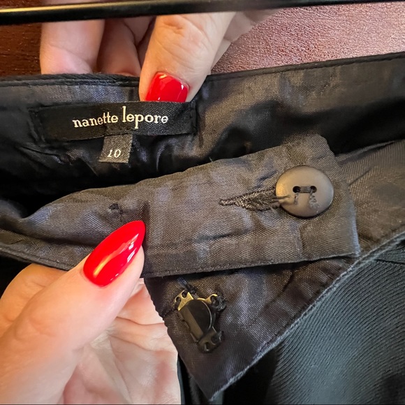 Nanette Lepore Sz 10 gorgeous tailored cotton blend pant NWT - Picture 8 of 16